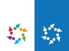 Community, network and social icon design template