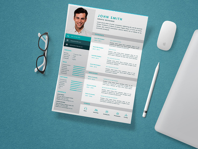 Download Cv/Resume Template and Mock-up PSD