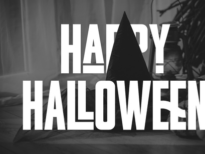 Halloween - Modern Sans Serif Font