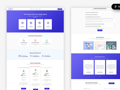 Design Agency Landing Page Template