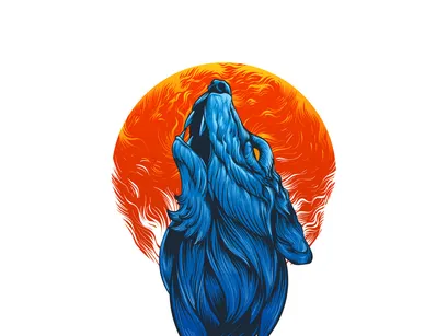 Blue Wolf shat Design