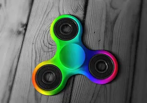 Fidget Spinner Hand Toy Mockup PSD