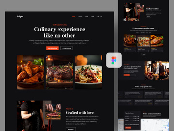 Icips - Restaurant web template preview picture