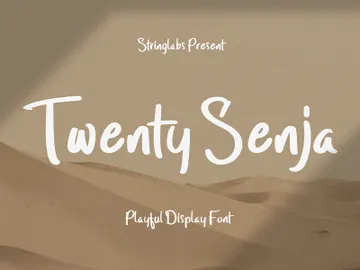 Twenty Senja - Playful Display Font preview picture