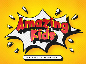 Amazing Kids - Playful Display Font preview picture