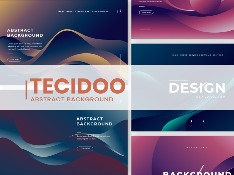 Wave gradient background