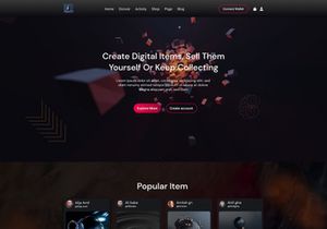 NFT Website Landing Page Design