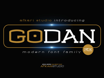 Godan Modern Slab Serif Font Family preview picture