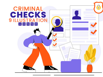 9 Criminal Checks Illustration preview picture