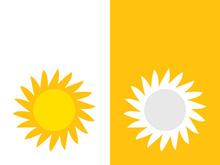 Sun vector illustration icon logo template design