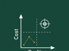 quadrant concept  diagram  logo illustration