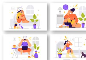 9 Headache and Migraine Illustration