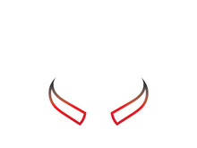 Devil horn Vector icon design illustration Template