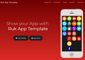 Ruk App Landing Template