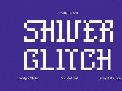 Shiver Glitch | Pixelated Font