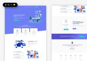 Digital Studio Landing Page Template