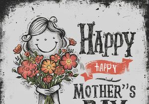 Happy Mother Day Vector Illustration