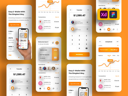Wallet Banking App UI Kits