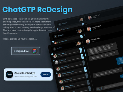 ChatGTP - WebApp Design Template