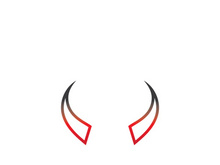 Devil horn Vector icon design illustration Template