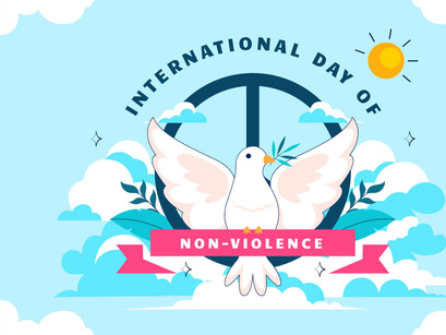 10 International Day of Non-Violence Illustration