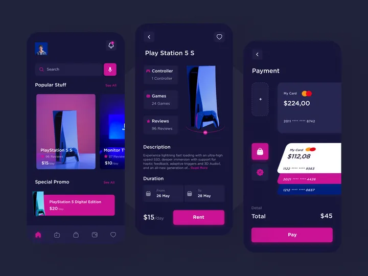 PlayStation Rentals App