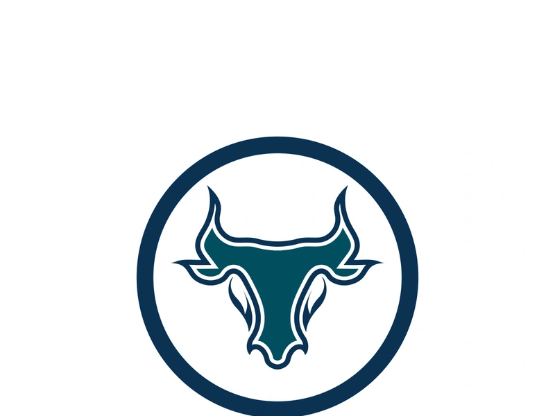 Bull head logo vector icon design illustration