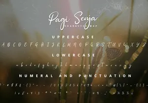 Pagi Senja - Calligraphy Font