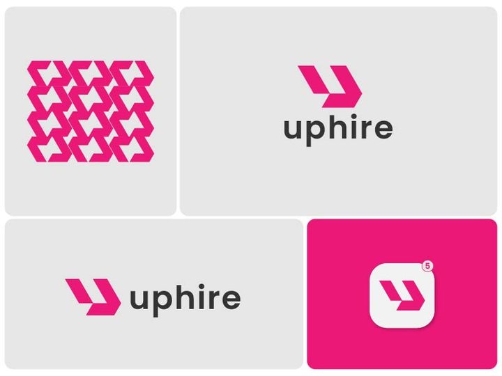 Modern Letter U Logo Design - App Icon - Lettermark Logo - Hiring - Marketing