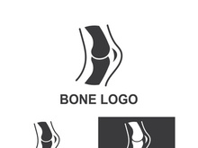 Bone logo design.logo for nursing, medical, orthopedic.