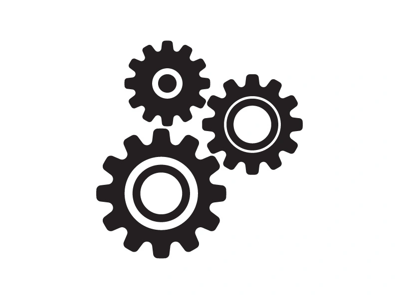 Gear illustration design template