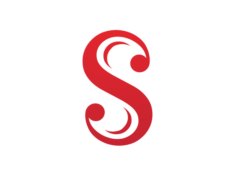 S logo vector letter template