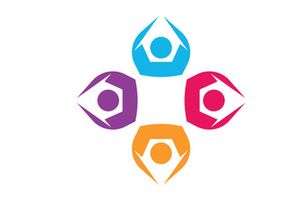 Colorful community group team People Logo Design