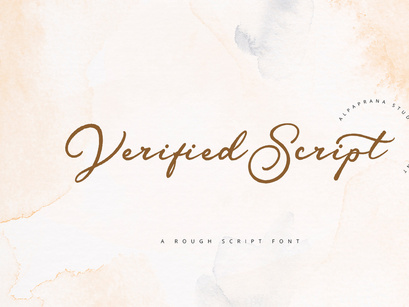 Verified Script - Rough Script Font