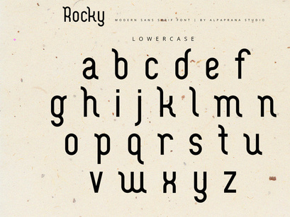 Rocky Display - Modern Sans Serif Font