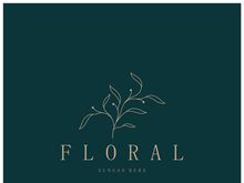 Elegant floral and leaf frame. Delicate botanical vector illustration for labels, spas, corporate identity, and wedding invitations