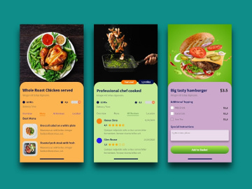 Food  Delivery APP UI preview picture