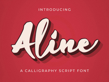 Aline - Handwritten Font preview picture