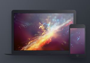 Dark Devices - Free Sketch Mockup