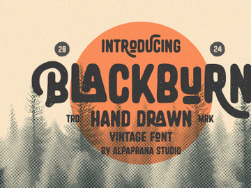 Blackburn - Vintage Font preview picture