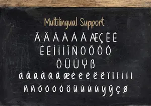 Chalk Board - A Handmade Chalk Font