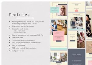 PRICILLE Instagram Pack | INDD, PSD