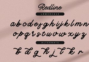 Redline - Vintage Script Font