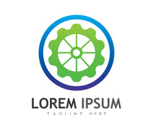 Gear logo with a creative idea.