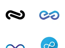 Infinity logo design with a modern concept