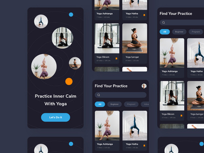 HeYo - Healthy with Yoga Design App UI Kit