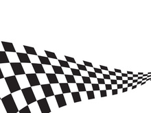 Race flag design illustration