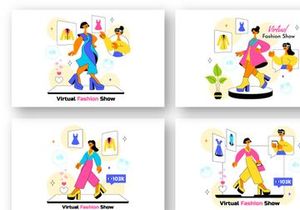 10 Virtual Fashion Show Illustration