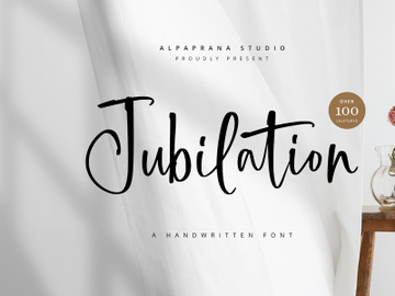 Jubilation - Handwritten Font preview picture