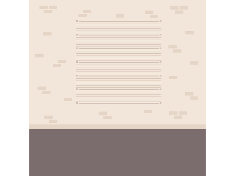 Height grid for mugshot flat color vector illustration